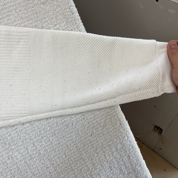 Kenneth Cole White Thermal Crewneck Sweater Men's Size Large Read* - Picture 8 of 15